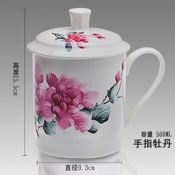 

кость пейте чай путешествия teaware кубок jingdezhen стиль и китай кубок китайский 500мл офис фарфор голубой белый kwlul lg2010