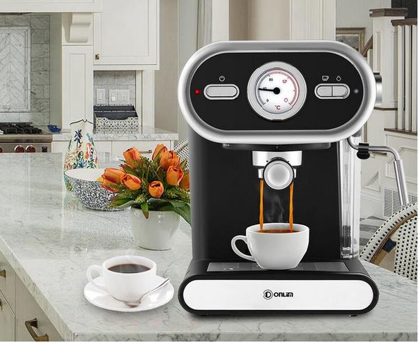 

Coffee Machine DL-KF5002 Semi-automatic Home Visualization Full Temperature Control 20BAR Electric Espresso cafe and so on