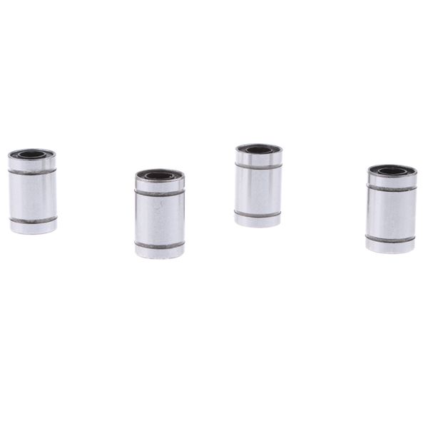 

4pieces lm8uu 8mm inside dia linear ball bearing bushing for 3d printers