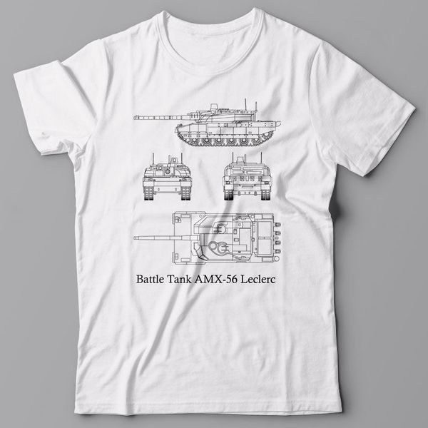 

боевой танк amx-56 leclerc - t-shirt, военно-французская армия, мир танков новый 2020 мужская мода высокого качества tees casual tee