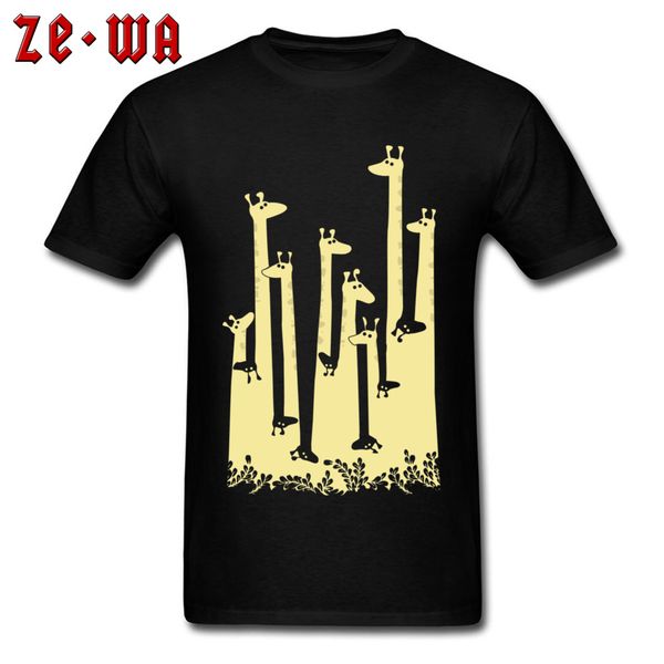 

giraffe double vision tshirt slim fit t shirts for men all cotton new year day & tees t-shirts short sleeve company clothes