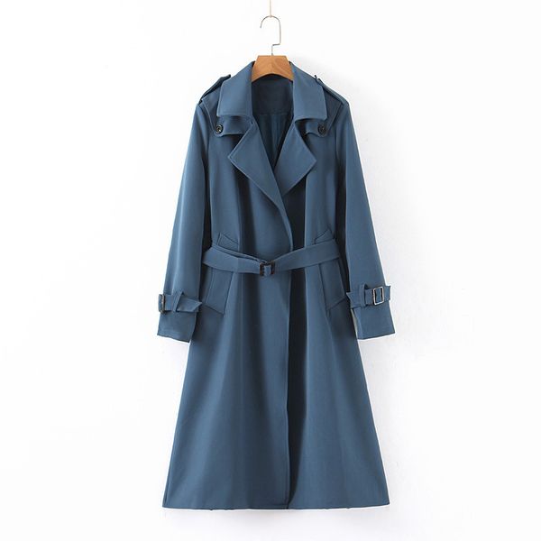 

Women's Windbreaker New Arrive Autumn Winter Grace High Street Elements Casual Fashion Female Jacket Overcoat Size : S-XL