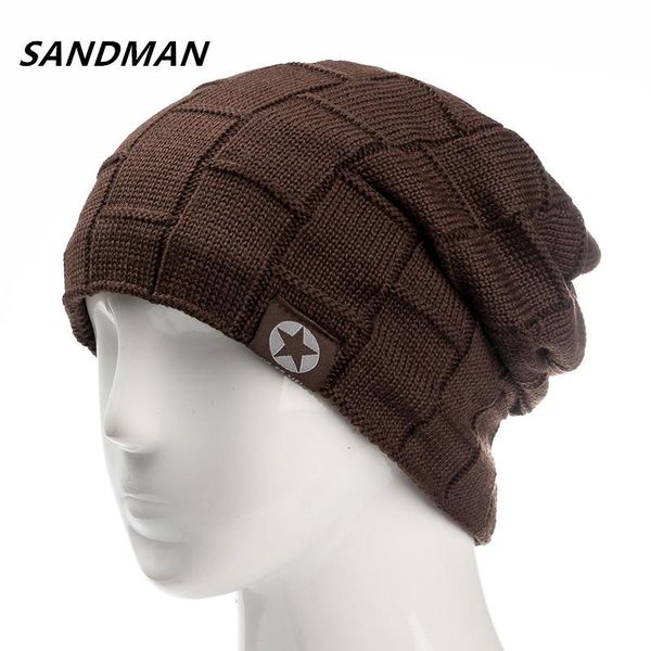 

knitted cap ski beanies winter star for skullies women fur baggy add sports men hat sandman warm txzrq pingtoy, Black;white