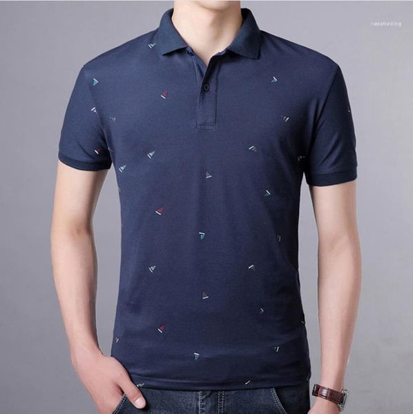 

tees for male casual mens mens clothing fashion mens wave point polos summer lapel short sleeve, White;black