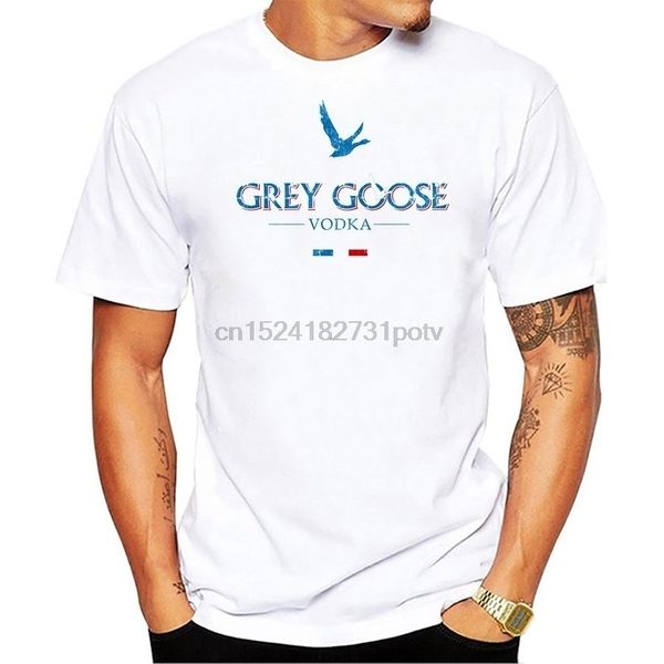 

men's fashion grey goose vodka print t-shirt cool summer casual t-shirt