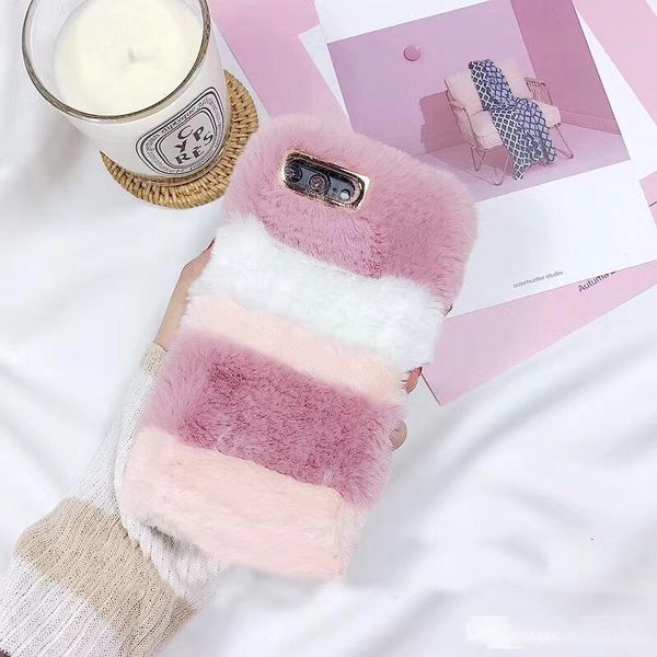 

warm fur case for iphone 7 8 plus x case luxury plush velvet winter women silicone cover for iphone 6 6s plus 5 5s se case