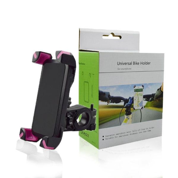 

bicycle bike phone holder universal 360 degree rotating handlebar clip stand mount bracket for iphone xs max xr x smart mobile