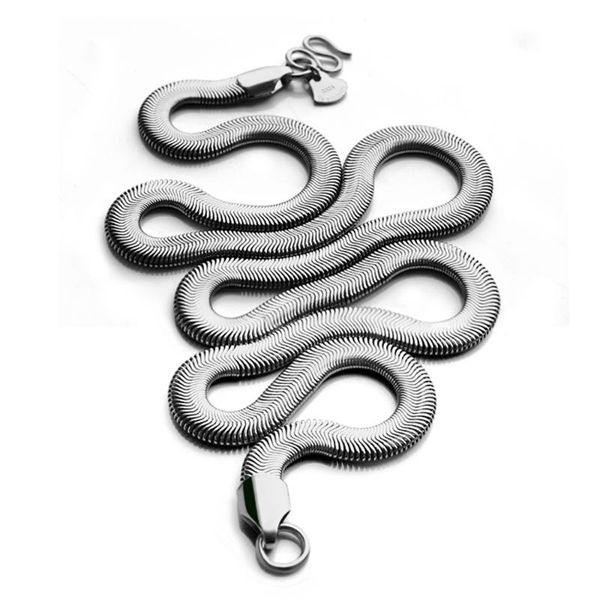 

chains 925 sterling silver necklace men's fashion snake 6mm61cm size solid charm jewelry birthday present
