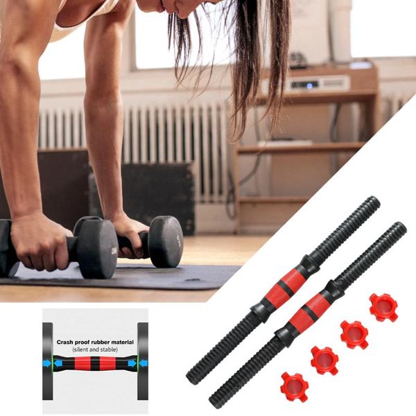 

dumbbells muscle strengthening fitness dumbbell bar weight lifting multifunction spinlock collar solid steel handle exercise tool non slip