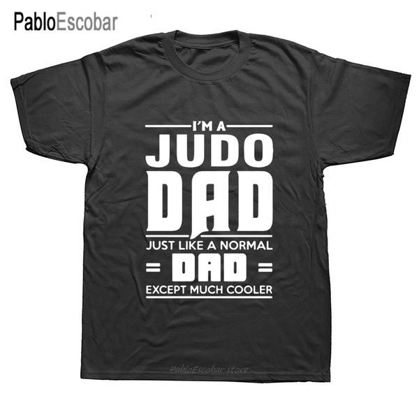 

brand t-shirt men fashion cotton short sleeve o-neck judo dad print t shirt men