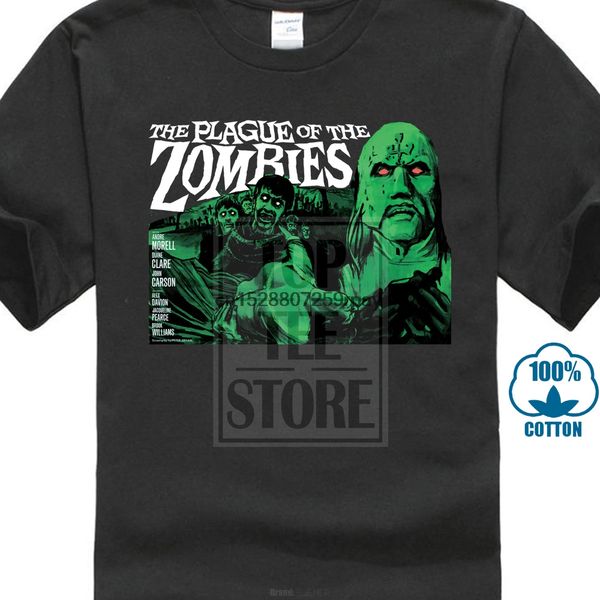 

the plague of the zombies movie poster 1966 t shirt black all sizes s 4xl