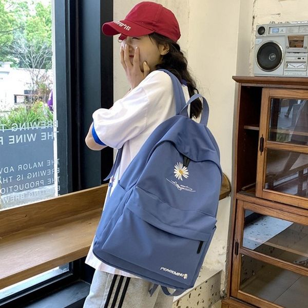 

women backpack school bags for teenage girls cute printed flowers bagpack teen middle high school student back pack nylon new