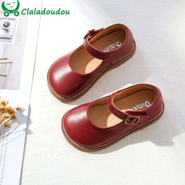 

15-19cm full grain leather girls autumn shoes girls princess genuine leather shoes with pigskin insole kids retro dress, Black;grey