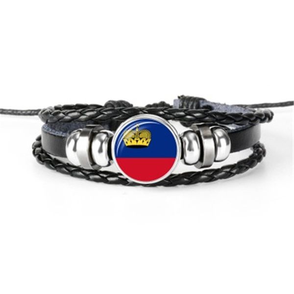 

mexico, lithuania, luxembourg, moldova, liechtenstein, micronesia flag bracelets, hand woven leather bracelets, Golden;silver