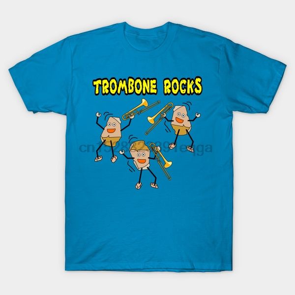 

men short sleeve tshirt trombone rocks trombone t shirt women t-shirt