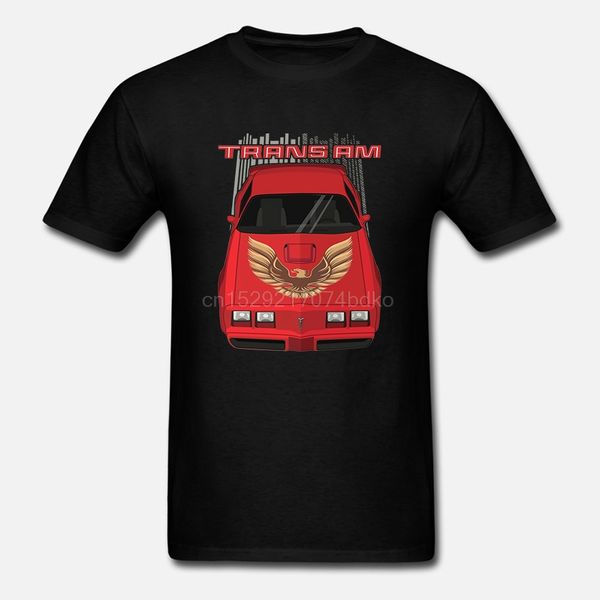 

мужчины тенниски firebird trans am 79 81 красных и золотые мужская рубашка t женщин t-shirt тройники верхних