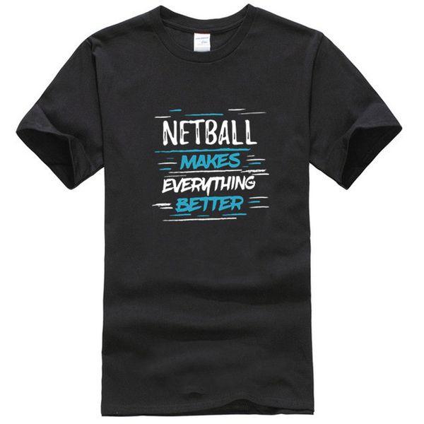 

new arrival cool netball player humorous gifts team t shirt gents men tshirts round collar tshirt clothing tee