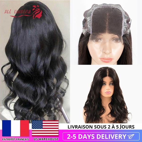 

4x4 lace closure wig brazilian body wave human hair wigs pre plucked baby hair 180% remy lace wigs 30 inch wig fast to usa, Black;brown