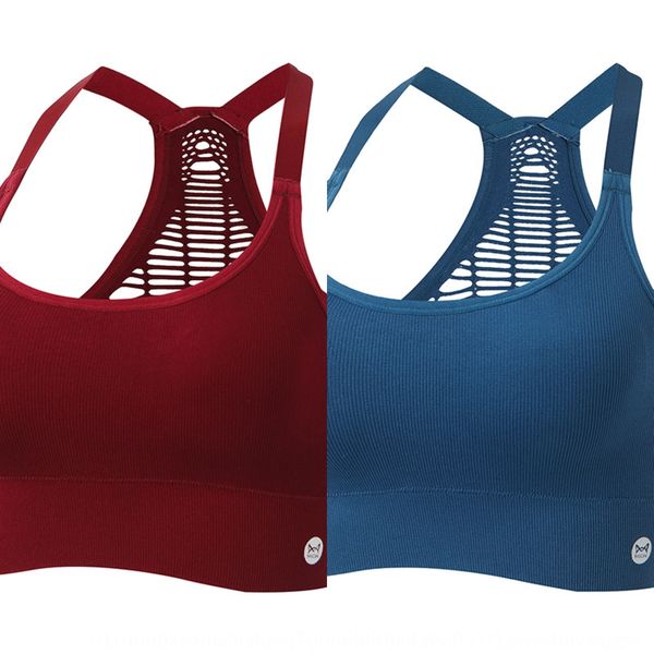 

2020 new yoga clothing sports bra gathered running yoga clothing underwear underwearfitness back underwear vest large size sweat-absorbing q