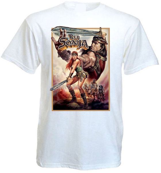 

red sonja v4 t-shirt natural olive white zinc poster all sizes s...5xl