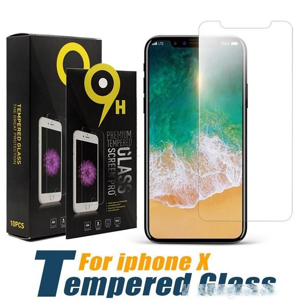 

screen protector for i 11 pro max xs max xr tempered glass for i 7 8 plus lg stylo 5 moto e6 protector film 0.33mm with paper box-3