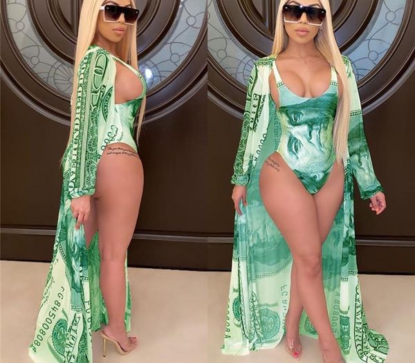 

summer women one-piece swimsuit bikini+coat two piece set fashion swimwear lady one-piece swimming suit bikini girls bathing suit12, Black;gray