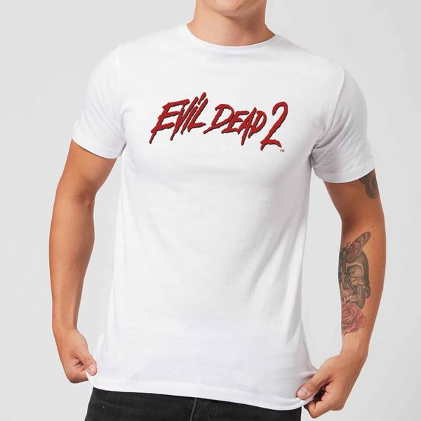 

evil dead 2 logo men's t-shirt - white