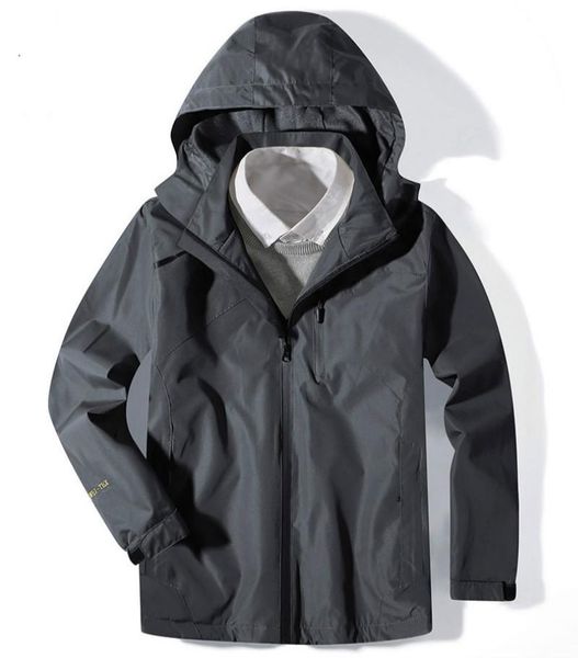 

2020 spring and autumn hooded jacket jacket men's casual street slim windbreaker jacket authentic men's clothing -7x, Black;brown