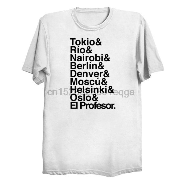 

men short sleeve tshirt money heist jetset women t-shirt