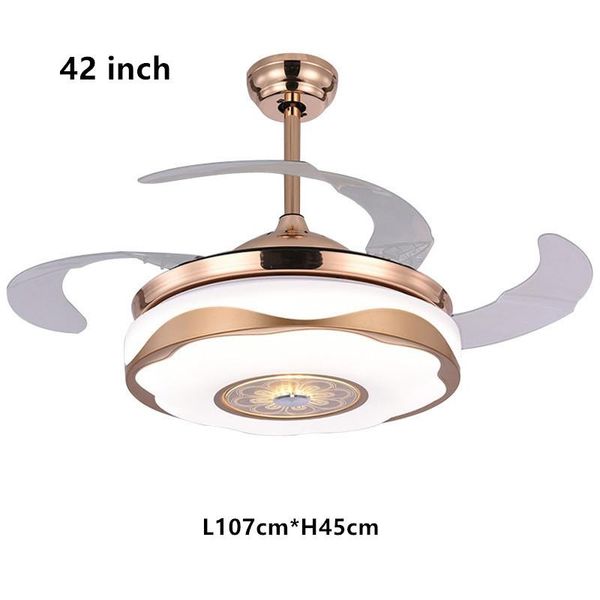 

led restaurant ceiling fan lights with remote control intelligent ceiling fan lamp for living room bedroom decor light ac220v