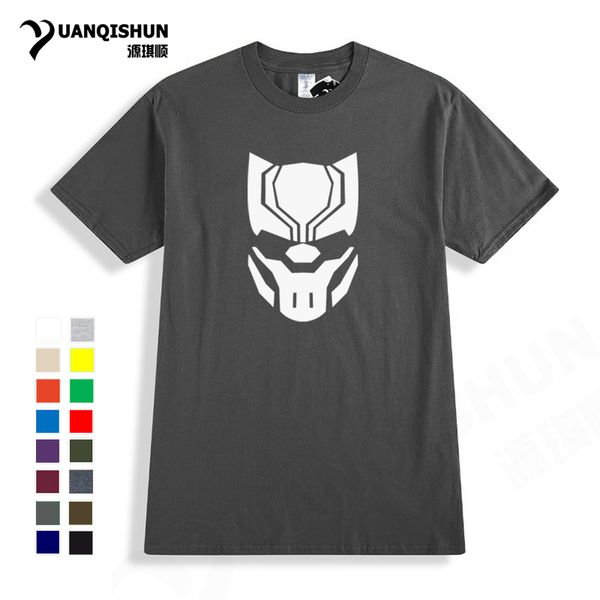 

boutique t-shirts 2018 black panther print t-shirt cotton short sleeve mens t shirts cool fashion casual tees movie novelty