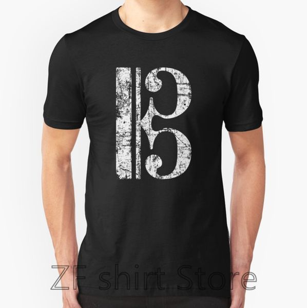 

прохладный мужчины t рубашки женщины весёлые тенниску c-clef alto клеф viola key тенор clef урожай белые рубашки с коротким рукавом основные