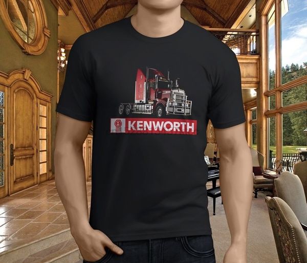 

new popular kenworth truck peterbilt mens black t-shirt size s-3xlshort sleeve leisuretee men t shirt