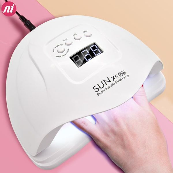 

uv nail lamp for manicure 80w nail dryer machine led lamp for gel polish with auto sensing lcd display drying