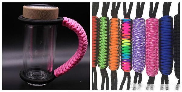 

paracode handle for 30oz mugs adjustable paracode holder for 20oz cup colorful hand-weaven polyester rope handle