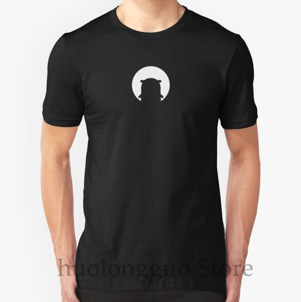 

100% cotton o-neck men t shirt custom printed t-shirt golang gopher white silhouette women tshirt