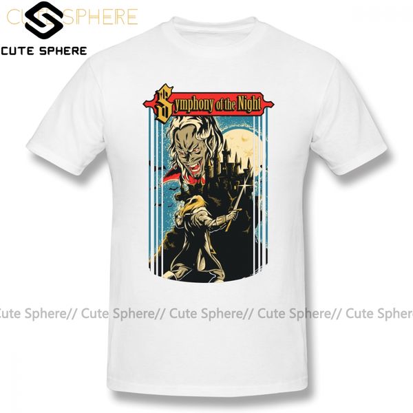 

castlevania тенниска symphony of the night футболка с коротким рукавом graphic tee shirt fun plus размер 100 процентов хлопка мужской tshirt