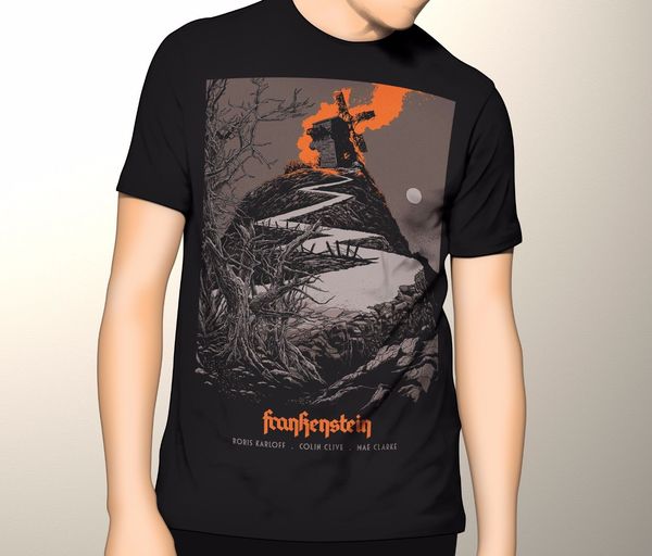 

new frankenstien shirt horror movie t shirt s 5xl 3xlt premium shirt 017616