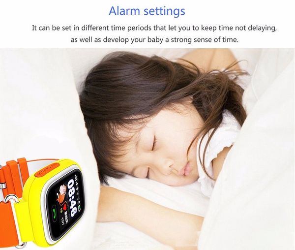 

q90 gps tracking watch touch screen wifi location smart watch children sos call finder tracker for kids safe gps watch