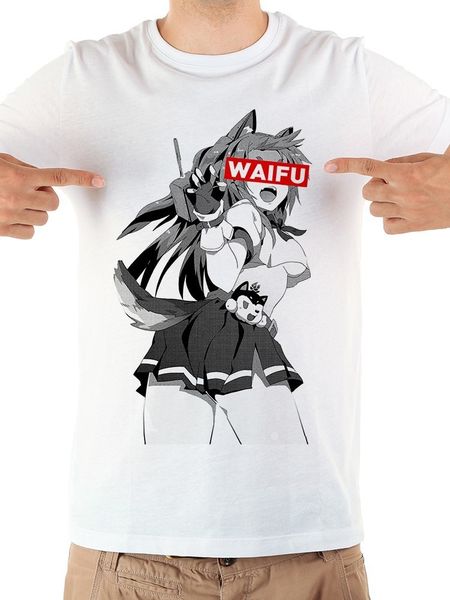 

japan anime girl waifu funny t shirt men 2019 summer new white casual short sleeve homme cool tshirt