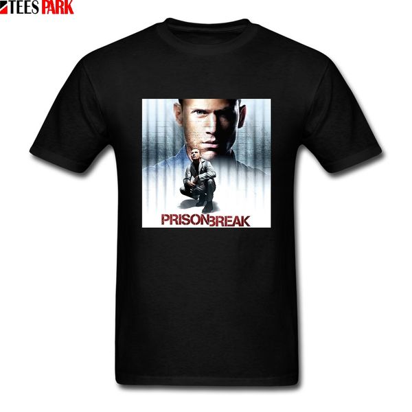 

blue shirt men prison break t-shirt michael j scofield t shirt print fitness clothing new design boy novelty t-shirts exclusive