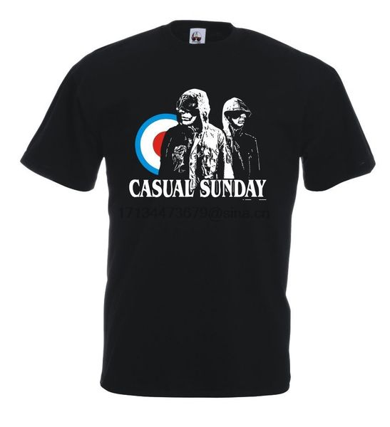 

fashion design t-shirt cotone hooligans mods terrace crew print round neck man