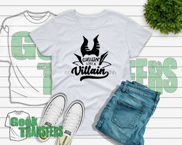 

chillin like a villian - 2020 decendents - mal t-shirt kids womens uk