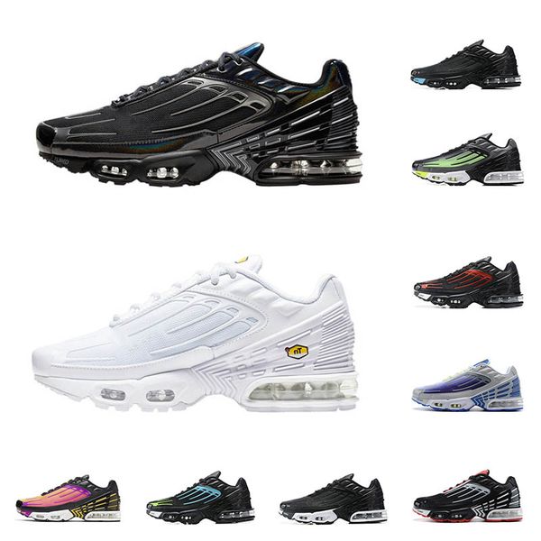 

wholesale tn plus men women running shoes hyper violet black red blue iridescent white red orange sky purple nebula sports sneaker