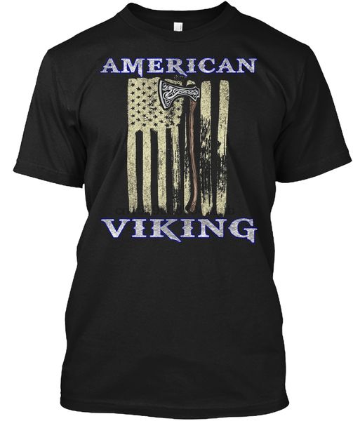 

men t shirt american viking flag shirt - viking axe women tshirt