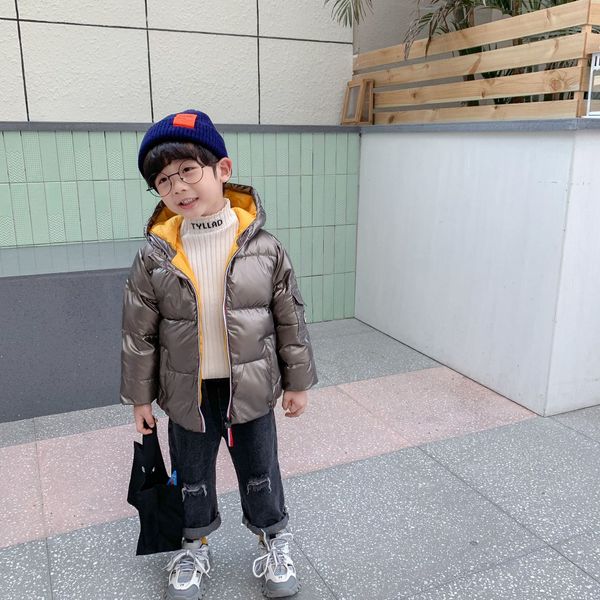 

2020 новых детских пуховик средних и больших детей маленький серебряный мужчин пространство утолщенной малых и средних мальчиков детей ребен, Blue;gray