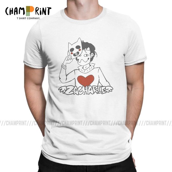 

off game zacharie ghost t-shirt men hipster 100% cotton tees round neck short sleeve t shirt gift idea clothes