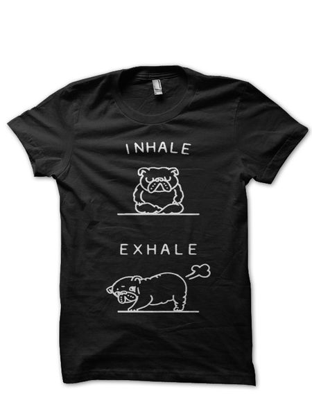

inhale and exhale half sleeve t shirt