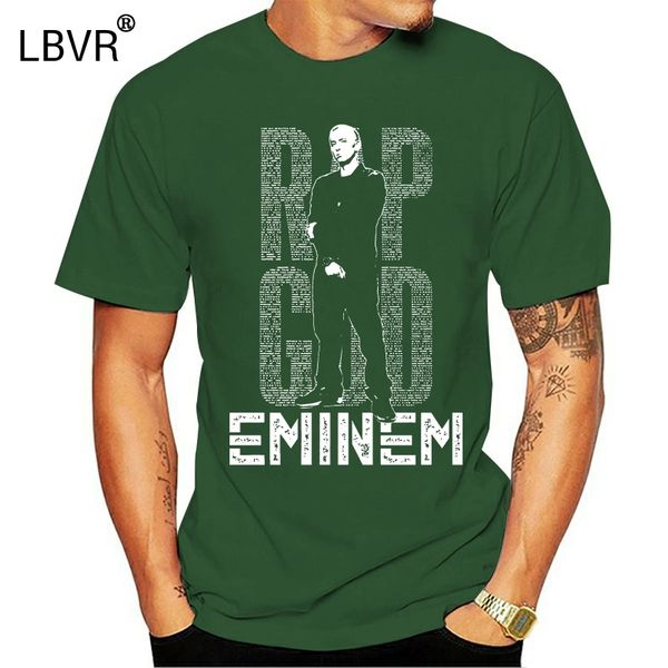 

rapgod of hip hop eminem rapper fan handmade t-shirt round neck selling male natural cotton t shirt tee plus size