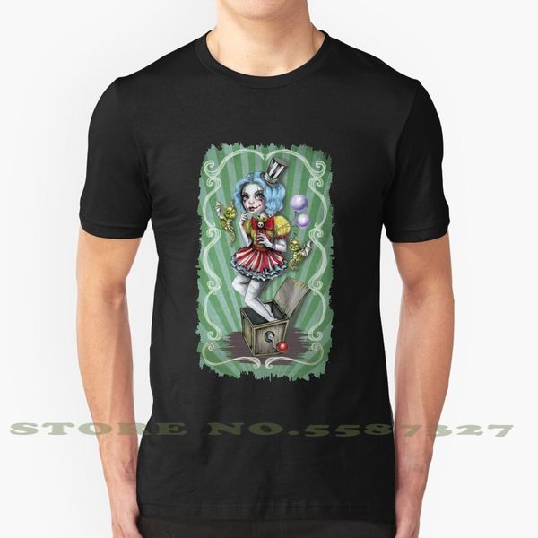 

jacklyn carnival of mayhem fashion vintage tshirt t shirts carnival circus clown jack in the a box creepy clown goth horror